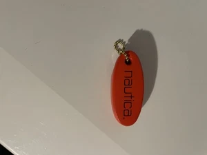 Llavero flotante vintage naranja de 2 caras NAUTICA 1/2” X 3 1/2” X 1/4” - Imagen 1 de 2