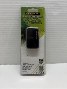 USBCONCEPT 33 in 1 USB Card Reader 2.0 Hi Speed, In-use LED light, New - Picture 1 of 8