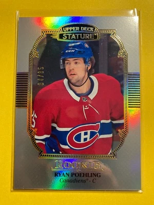 2019-20 Upper Deck Stature Portrait #159 Ryan Poehling RC 84/85 - Image 1 of 2
