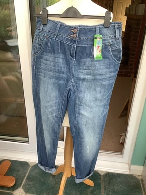 new tags tapered jeans uk 12 standard length george asda blue denim - Image 1 of 4