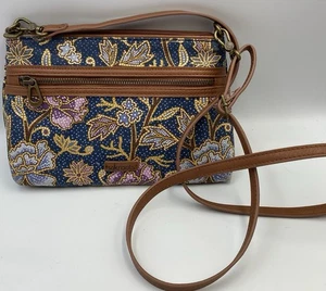 Sak Roots Sakroots Crossbody Purse Floral Design Bag Adjustable Removable Strap - Picture 1 of 8