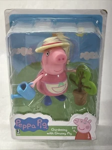 Peppa Pig Gardening with Granny Pig 2.5” Figure & Watering Can Jazwares Retired - Picture 1 of 8