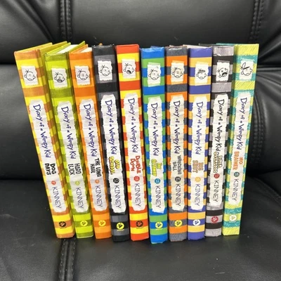 Lot of 10 Diary of a Wimpy Kid by Jeff Kinney Volumes 4, 8-12, 14, 16-18 HB VG - Image 1 of 4