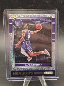 2024-25 NBA Hoops Malik Monk Holo Foil #153 Sacramento Kings Parallel - Picture 1 of 2