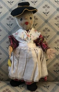 Antigua muñeca alemana Ges Gesch Alfi Nr 2 cara de lona con etiquetas originales de colección - Imagen 1 de 10