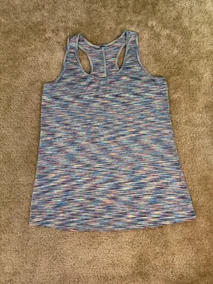 Camiseta sin mangas RBX para mujer X-Dri espalda cruzada talla S azul verde poliéster spandex D961 Foto 1 de 4