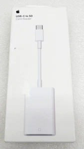 Genuine Apple USB C to SD Card Reader MW653AM/A A2082 White - Photo 1/5