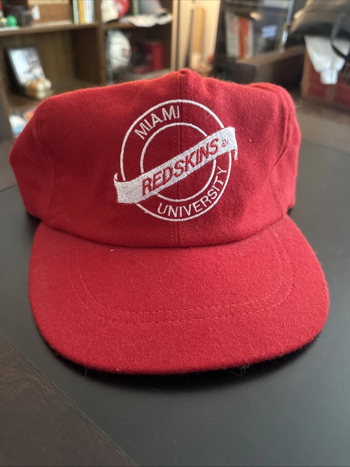 Miami University Of Ohio Redskins Vintage Throwback Felt Hat 80s - Image 1 of 4