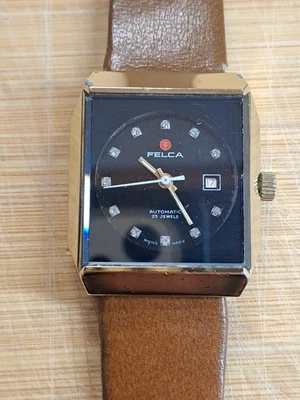 Felca Vintage Armbanduhr Uhr mechanisch Automatik 25 Jewels - Bild 1 von 4