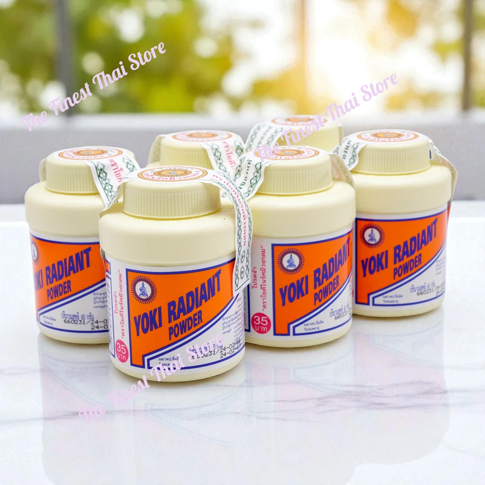 Yoki Radiant Powder Antiperspirant Deodorant Bad Smell Foot, Shoes 60g pack of 6 - Image 1 of 1