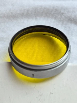 Original Leica Summarit Yellow (Y2) Filter Germany Chrome Slip-On - Image 1 of 3