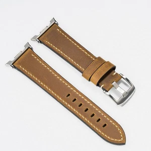 Genuine Leather Band for Galaxy Watch 8 40mm/44mm 8 Classic 46mm Wristband Strap - Picture 1 of 27