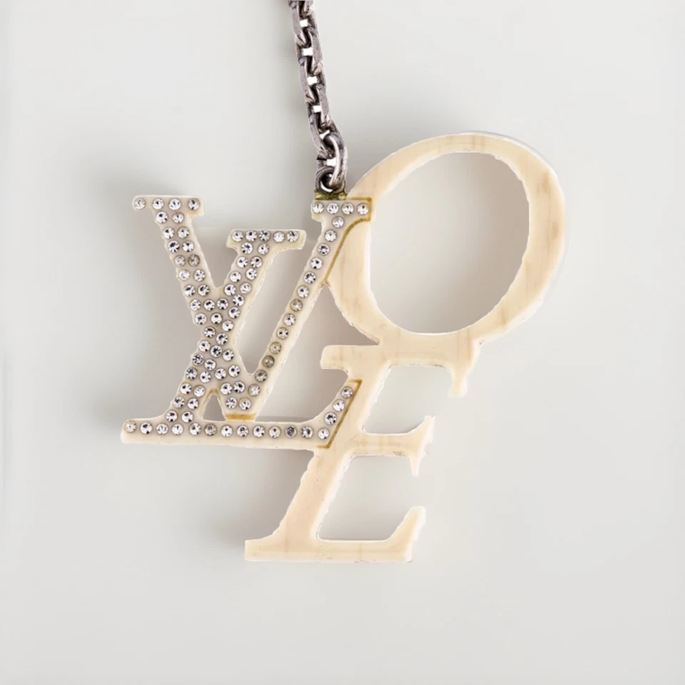 Louis Vuitton Bijoux Fantasie That's Love Cristales de Swarovski LV Bolso Teléfono Dije Foto 1 de 4