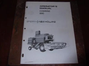 NEW HOLLAND 990 COMBINE OPERATORS MANUAL - Picture 1 of 1