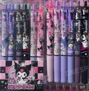kuromi set pens ,(6pcs -1 set) ,sanrio Felt-tips ,black Gel ink pen ,0.5mm - Picture 1 of 5