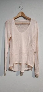 Lululemon Sweater Size 6 Still Movement Pink Linen Blend - Picture 1 of 5