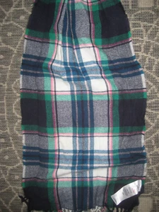 blue/green/pink check scarf by JOULES 5'6" x 12" NEW with tags - Picture 1 of 5