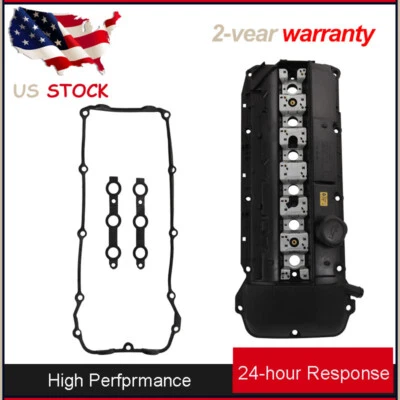 11121432928 Engine Valve Cover w/ Gasket + Mount + Washers For BMW Z3 325Ci 330i - Image 1 of 4