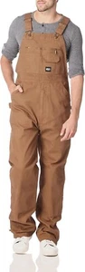 NWoT Key Men's Unlined Duck Bib Overall Saddle Brown Size 44x30 $150 II165 - Picture 1 of 3
