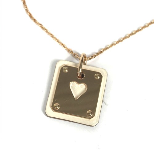 HERMÈS HERMES Accessori Asdu Cool PM Collana Ciondolo Cuore Inutilizzato