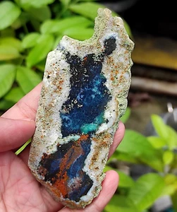 53gr Rare Chrysocolla Nature Copper Crystal Slab Polish Indonesia Picture Stone - Picture 1 of 4