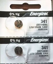 2 X Energizer 341 Watch Batteries Sr714sw Battery | Shipped From USA