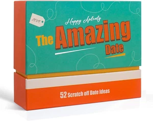 52 Date Night Amazing Ideas for Couple Scratch off Date Night Card Games Gifts - Picture 1 of 12