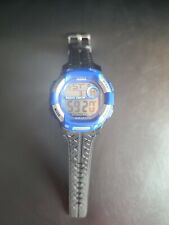 Pasnew PSE-485 Water Resistant Youth Sports Digital Watch Blue Black 