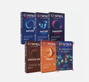 PRESERVATIVI CONTROL MISTI PROFILATTICI IN LATTICE CONDOM 50 PEZZI CON OMAGGIO - Foto 1 di 8