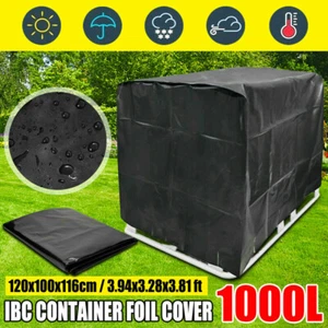1000L IBC Container Abdeckung UV-Schutz Folienhaube Hülle Regenwassertank - Picture 1 of 12