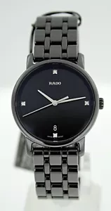 Rado Diamaster R14063717 Orologio Donna Quadrante Nero Diamante - Foto 1 di 4