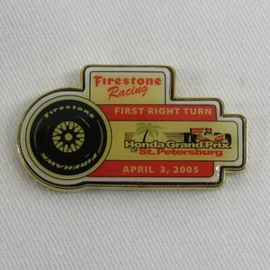 2005 Honda Grand Prix of St. Petersburg Lapel Pin Firestone Racing Dan Wheldon - Picture 1 of 6