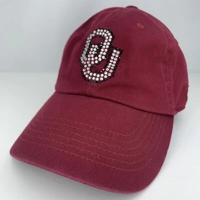 Oklahoma Sooners OU Hat Womens Rhinestone Adjustable TOW Top of the World Cap - Image 1 of 4