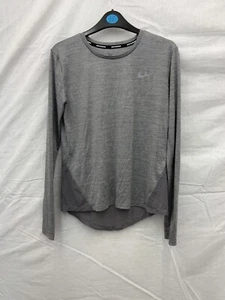 Camiseta deportiva de manga larga gris Nike Dri-Fit para mujer - pequeña - Imagen 1 de 6