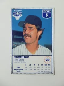 1987 KRAFT HOME PLATE HEROES DON MATTINGLY #29 NEW YORK YANKEES - Picture 1 of 2