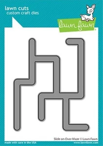 Lawn Cuts Slide On Over Maze Custom Craft Die Interactive LF2360 Lawn Fawn - Picture 1 of 4