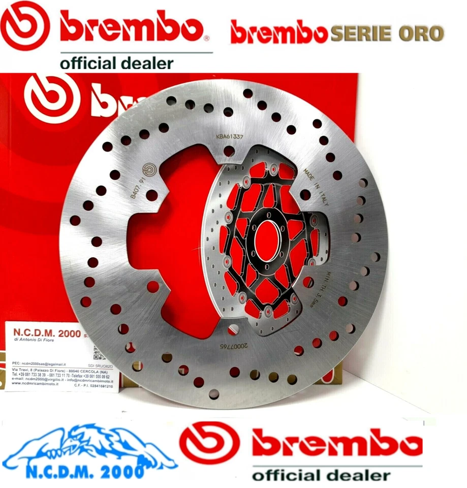 DISCO FRENO POSTERIORE BREMBO 68B40791 YAMAHA TDM 900 2002 2003 2004 2005 2006