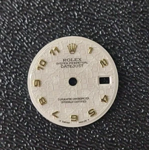 Rolex Datejust genuino 26 mm esfera de computadora y oro de 18 quilates números arábigos (21) - Imagen 1 de 3