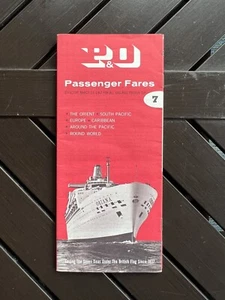 1967 Peninsular & Oriental P&O Lines Passenger Fares Brochure No. 7 - Picture 1 of 3