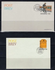 Sweden covers X 2 art - post boxes not used - Picture 1 of 1