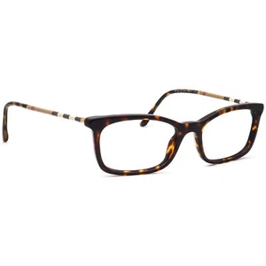 Burberry Eyeglasses B 2243-Q 3002 Dark Havana Rectangular Frame Italy 51[]17 140 - Picture 1 of 6