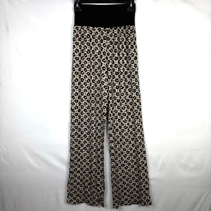 Yemaya I & J Damen Palazzohose Leopardenmuster weites Bein High Waist dehnbar S - Bild 1 von 4