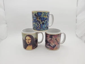 3 tazas de café Café Arts: tazas de café Leonardo da Vinci, Renoir y Vincent - 3 pinturas - Imagen 1 de 19