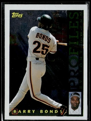 Barry Bonds 1996 Topps #NL-03 Profiles by Tony Gwynn NL San Francisco Giants - Image 1 of 2