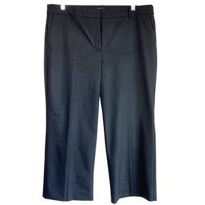 Pantalón pantalón de pierna ancha negro talla 16 evento profesional J Crew Factory para mujer - Imagen 1 de 6