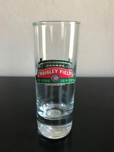 Wrigley Field 100 Years Chicago Cubs Shot Glass 1914 2014 Never Used MLB - Picture 1 of 4