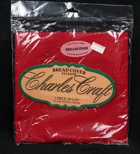 Neu in Verpackung Aida 14 Stück Brotdeckel 18x18" Preiselbeerrot - 2 verfügbar - Bild 1 von 4