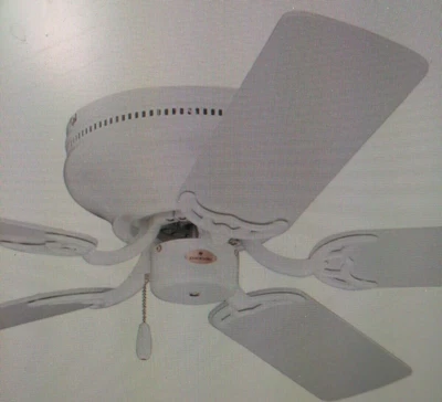 Ventilador de techo Emerson/52"/contemporáneo cómodo/blanco/roble blanqueado/ 5REV/(BR29A) Foto 1 de 4