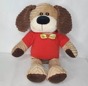 BAB Cozy Cord Hund Welpe Build A Bear Schlappohren rot Shirt Fliege - Bild 1 von 11