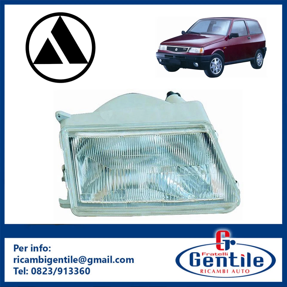 Autobianchi Y10 1992 - 1995 Scheinwerfer Projektor H4 Recht Seite Passagier - Bild 1 von 1